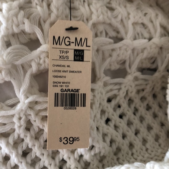 Garage, knit, crochet sweater , oversized M/L NWT - Picture 4 of 4